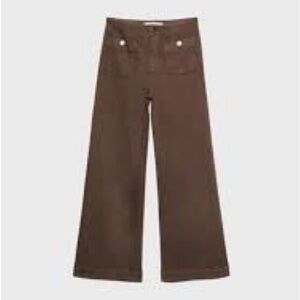 NWT STRADIVARIUS D77 MINIMAL POCKETS PANTS SIZE 10 Classic Brown Women's Jeans